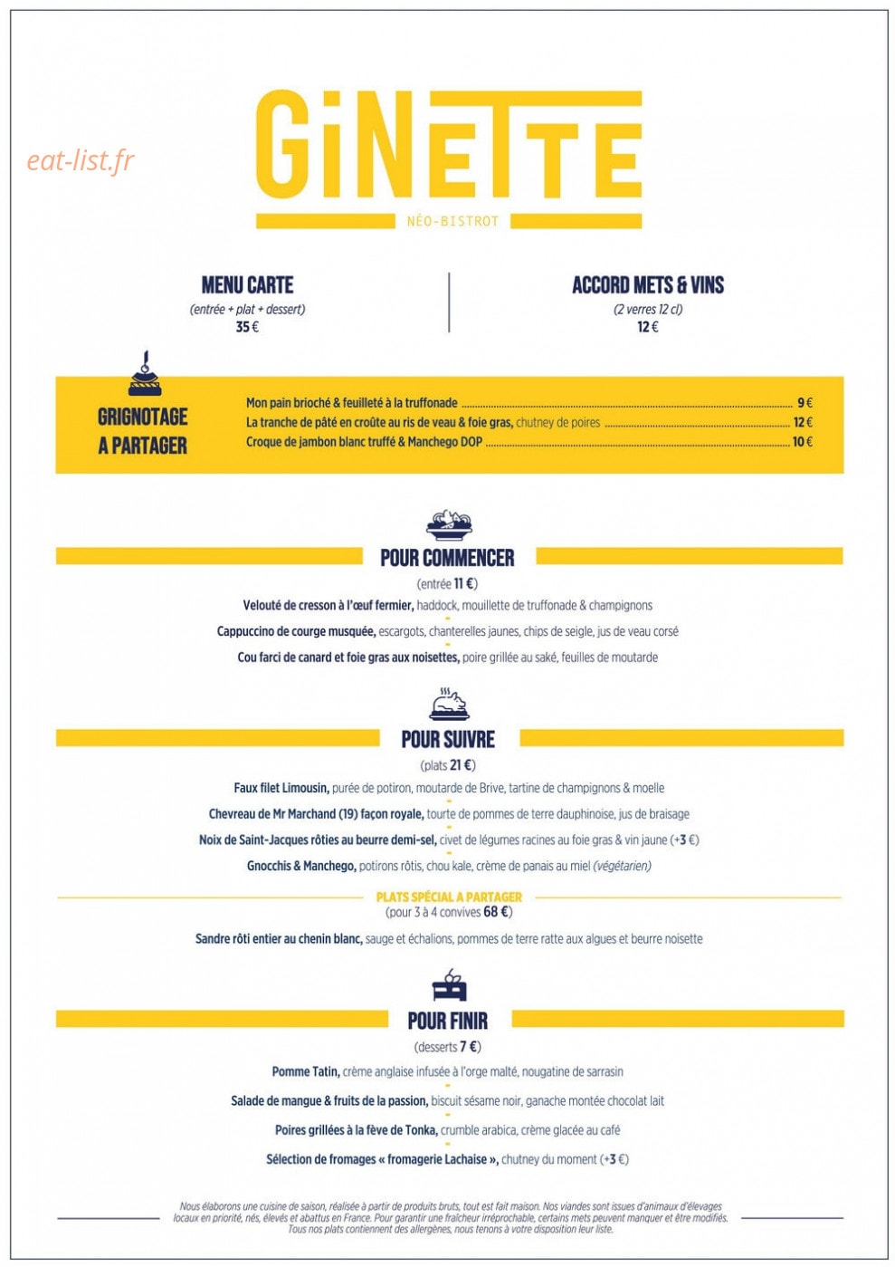 Ginette — carte page 1