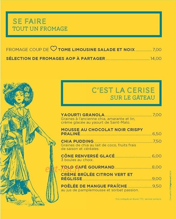 Gourmet Bar — carte page 4