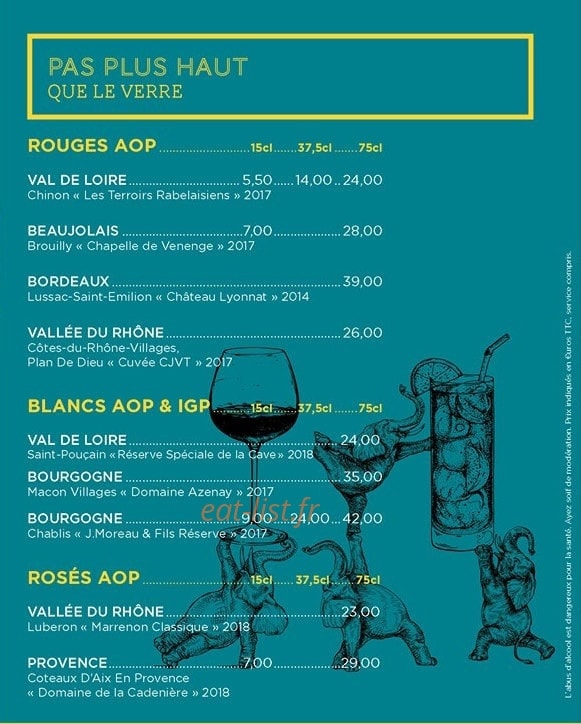 Gourmet Bar — carte page 3