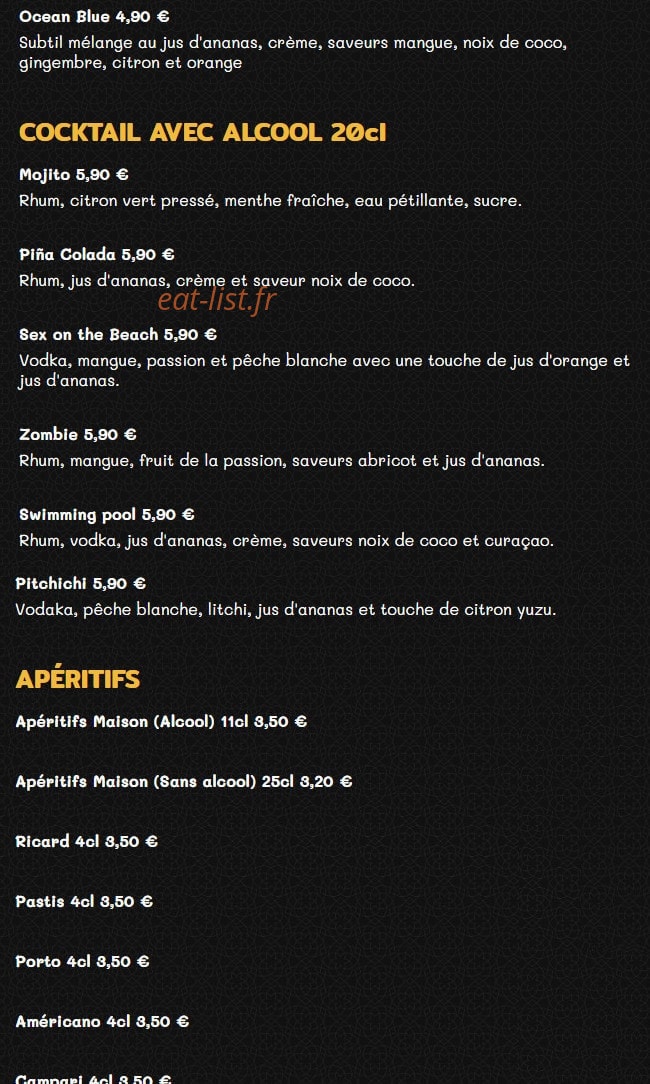 Grill'inn — carte page 2
