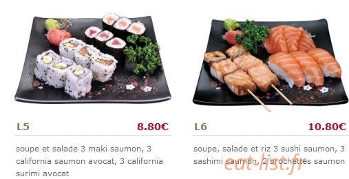Ichiban Sushi — carte page 5