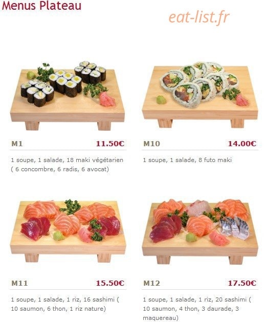 Ichiban Sushi — carte page 11