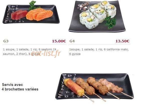 Ichiban Sushi — carte page 7