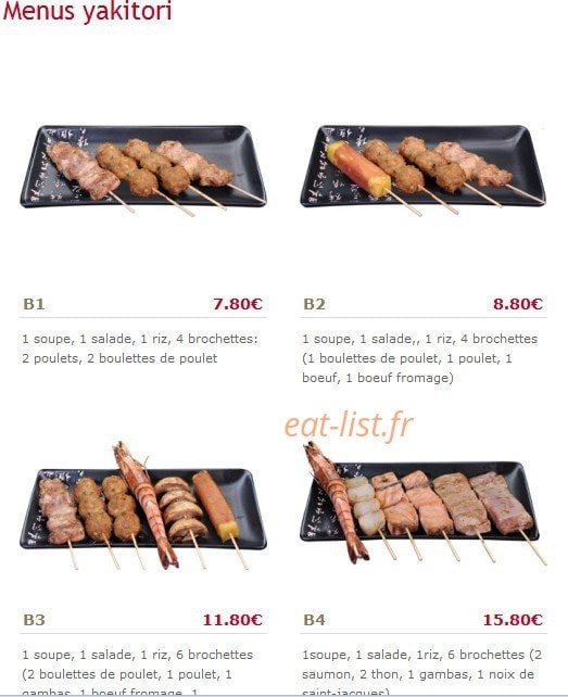 Ichiban Sushi — carte page 9