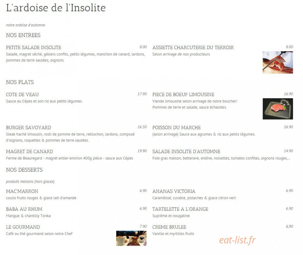 Insolite — carte page 1