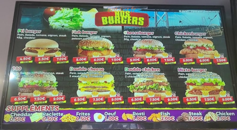 Keyff kebab — carte page 1