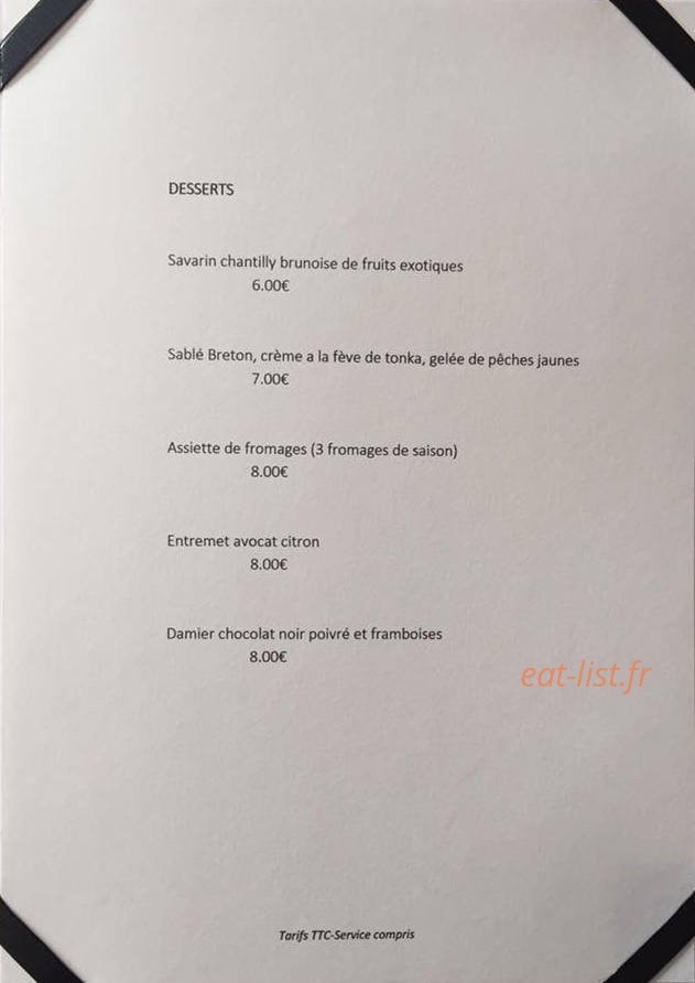 L'Aparté — carte page 3