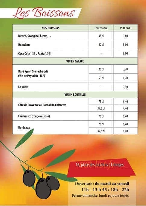 L'Assiette à Pizz' — carte page 4