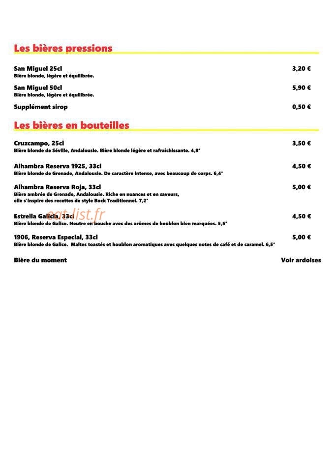 L'Espagnol — carte page 6