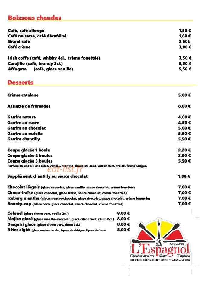 L'Espagnol — carte page 5