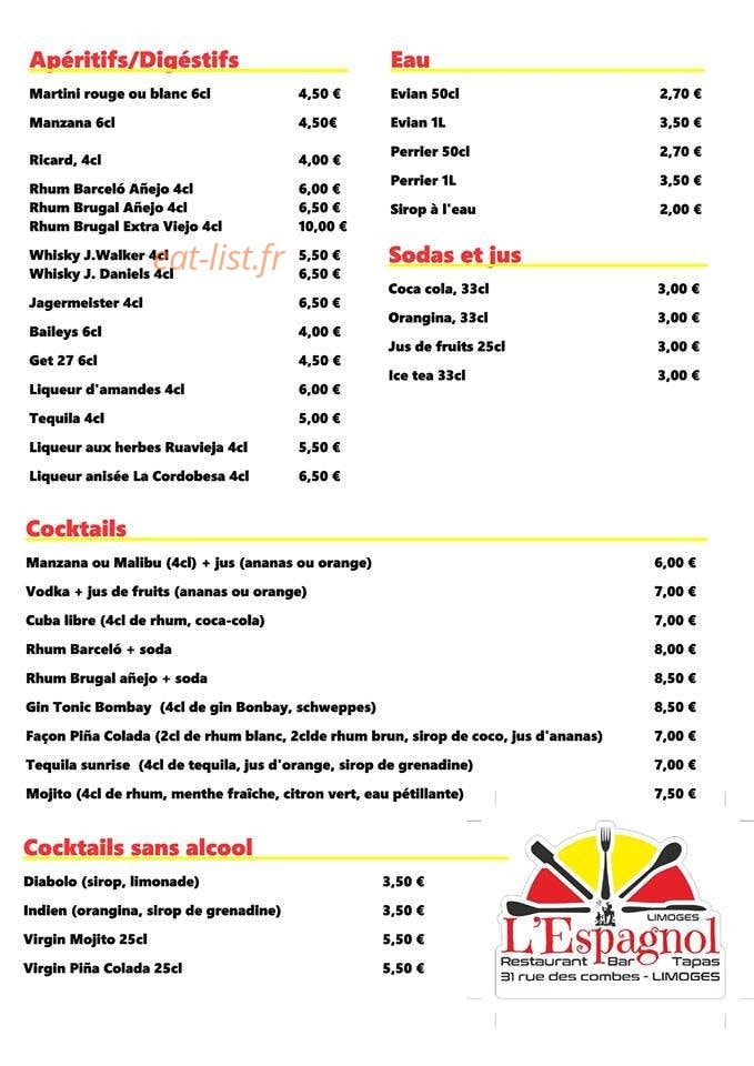 L'Espagnol — carte page 3