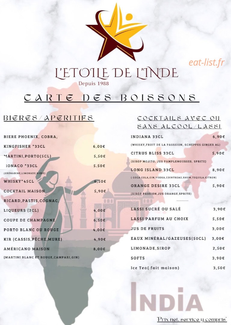 L'Etoile de l'Inde — carte page 7