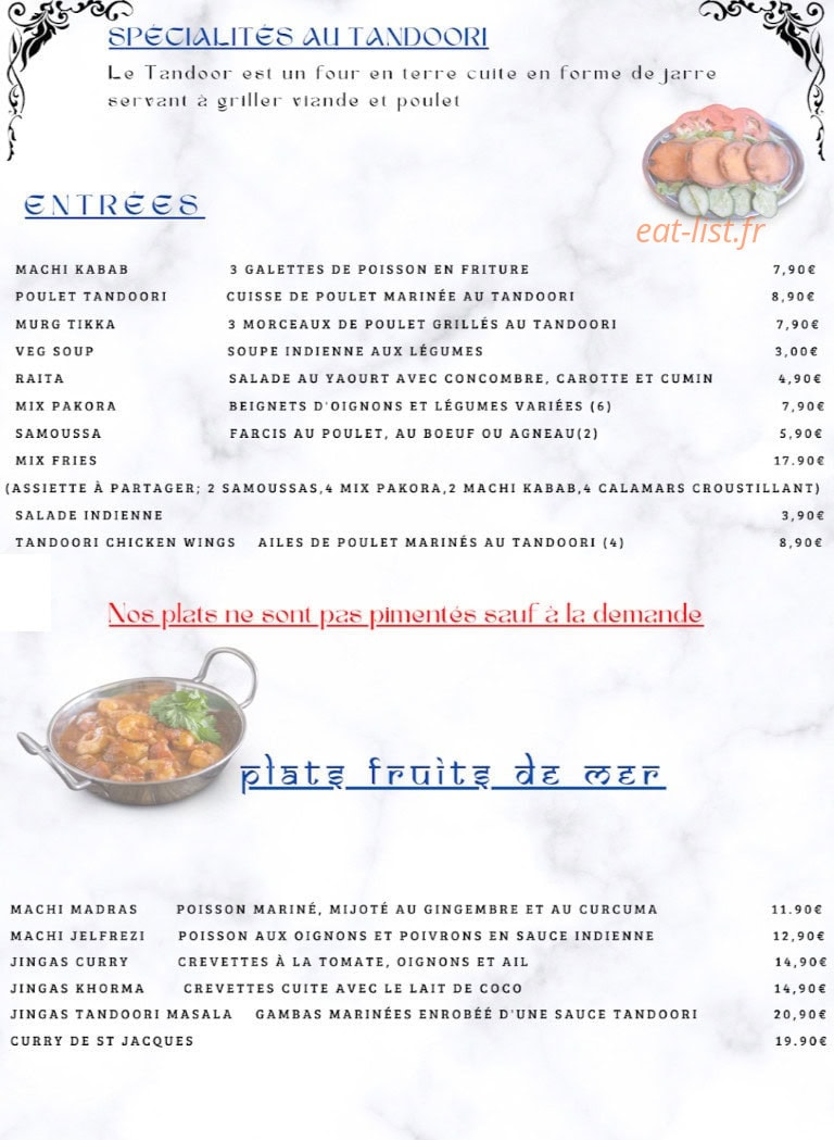 L'Etoile de l'Inde — carte page 1