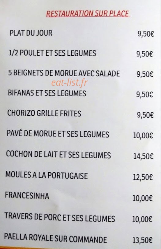 La Churrascaria — carte page 2