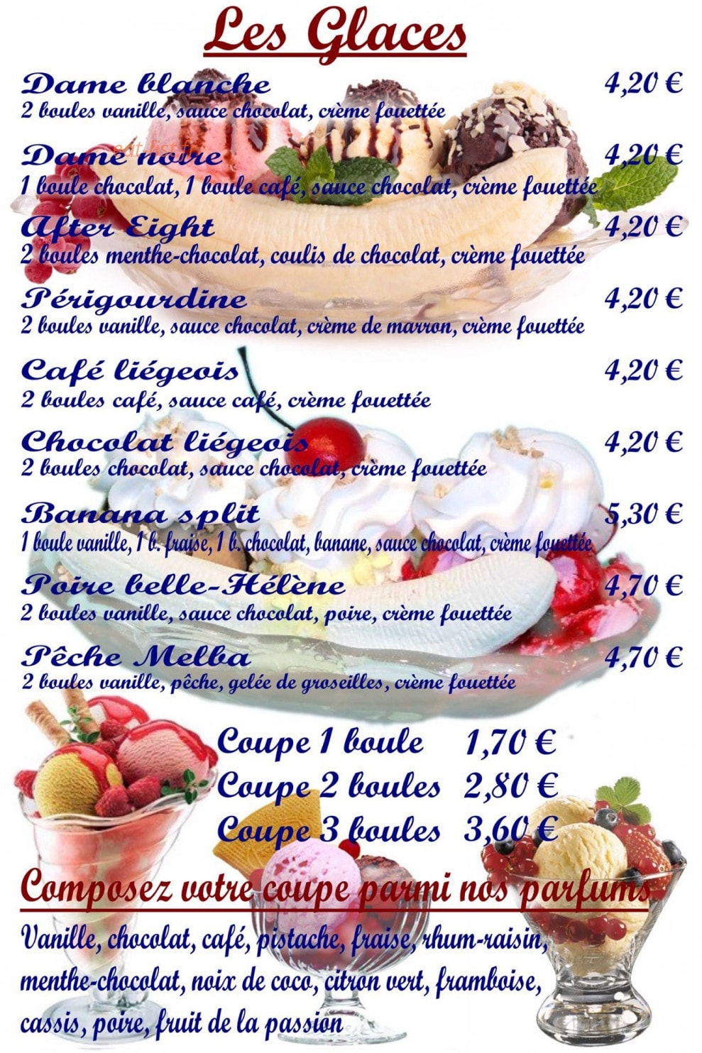 La Crêperie Cora — carte page 10