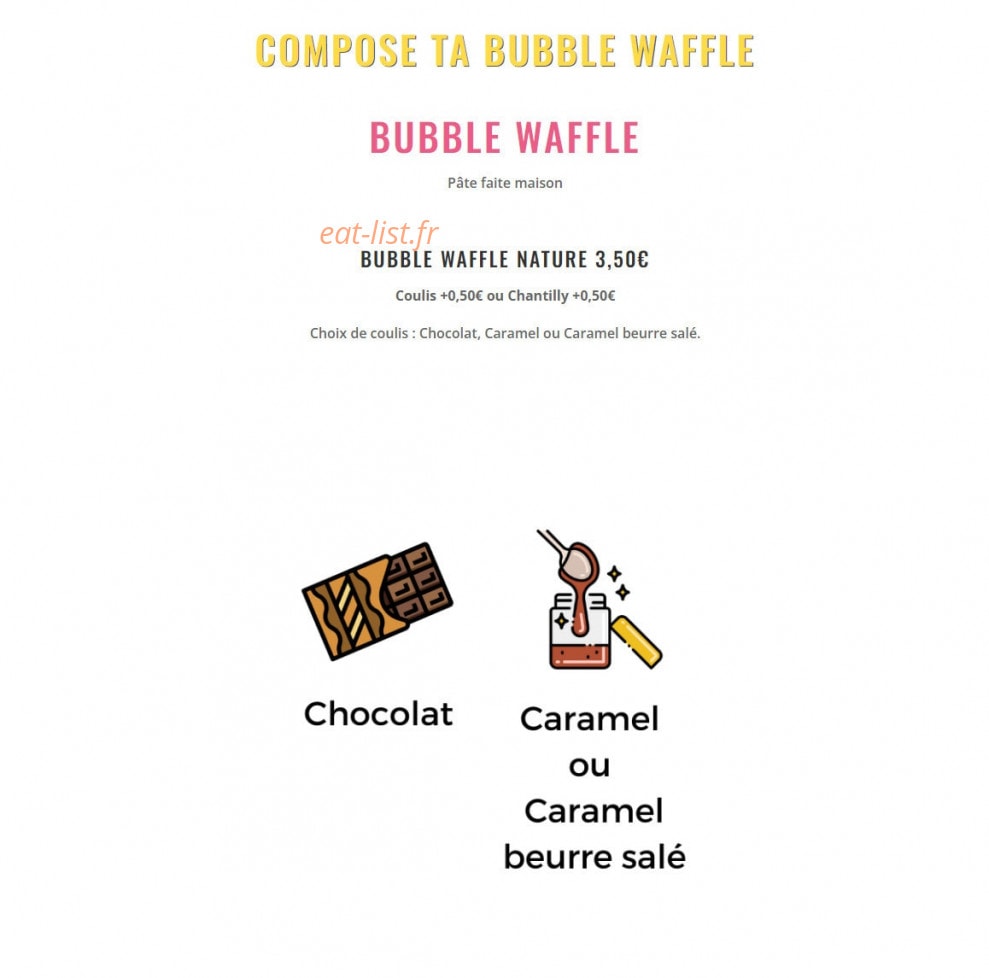 La Gaufre Gourmande — carte page 6