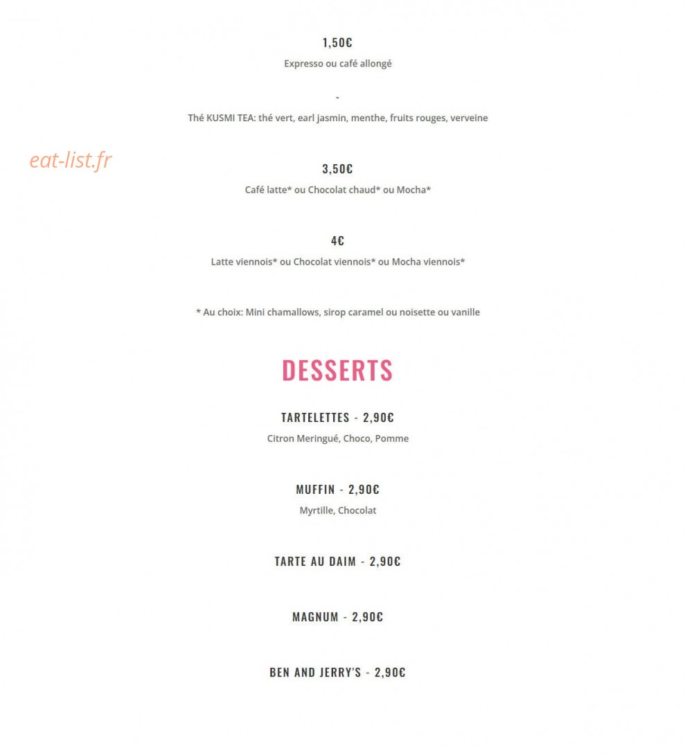 La Gaufre Gourmande — carte page 5