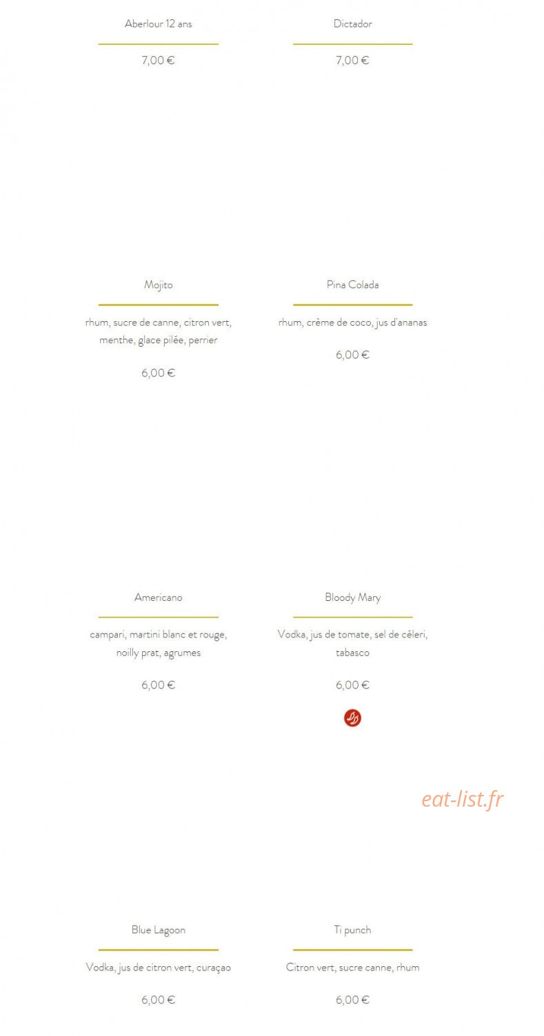 La Récré Des Papilles — carte page 22
