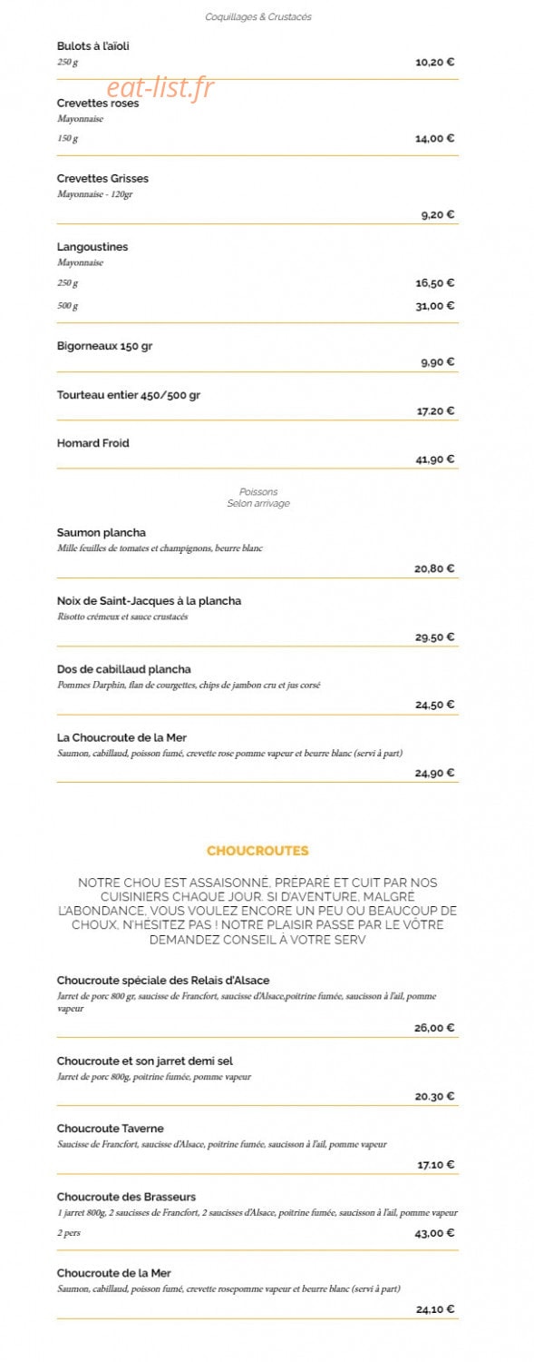 La Taverne — carte page 3