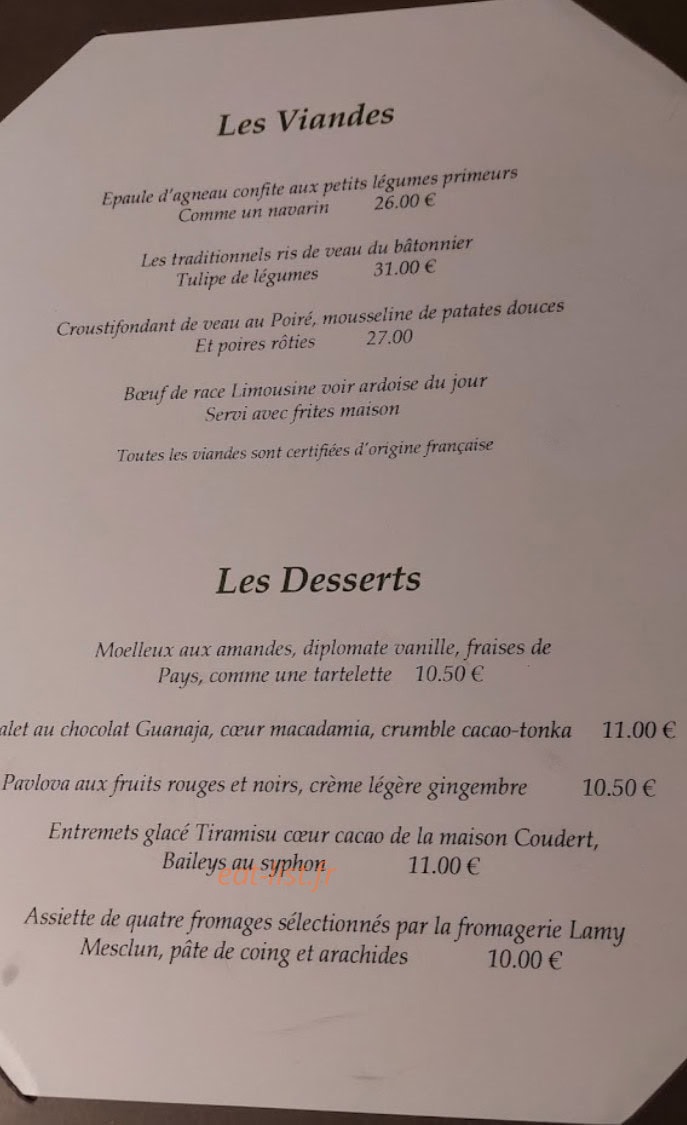 Le Bistrot de Léon — carte page 2