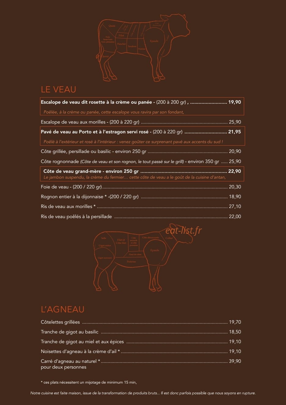 Le boeuf a la mode — carte page 4