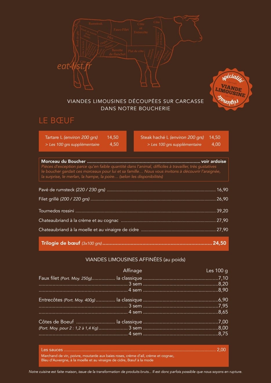 Le boeuf a la mode — carte page 3