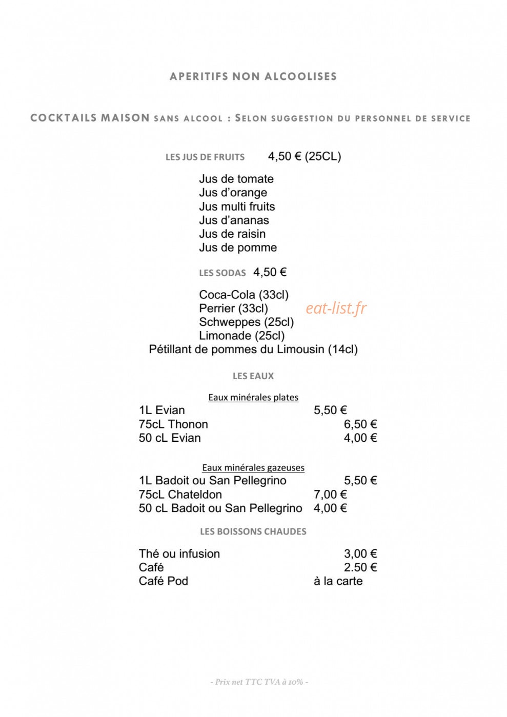Le Cheverny — carte page 10