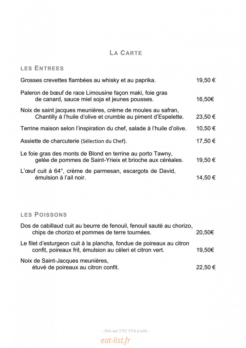 Le Cheverny — carte page 2