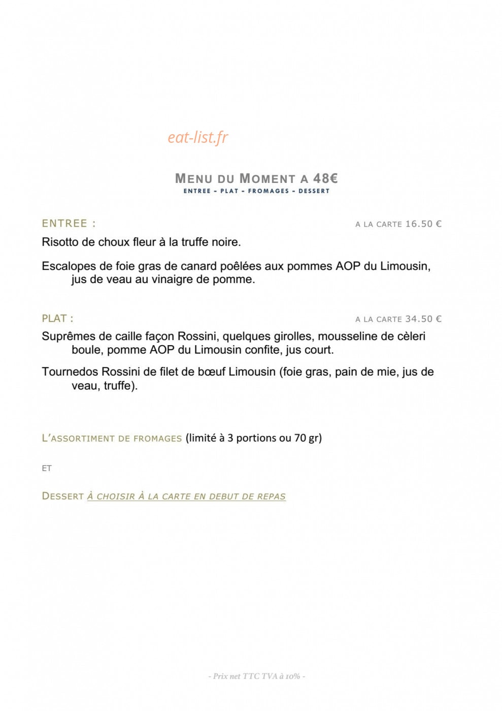 Le Cheverny — carte page 8