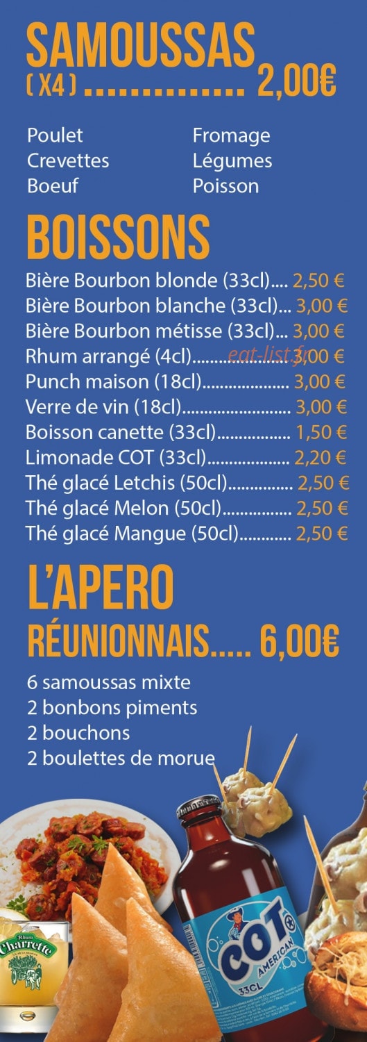 Le Coin Réunionnais — carte page 2