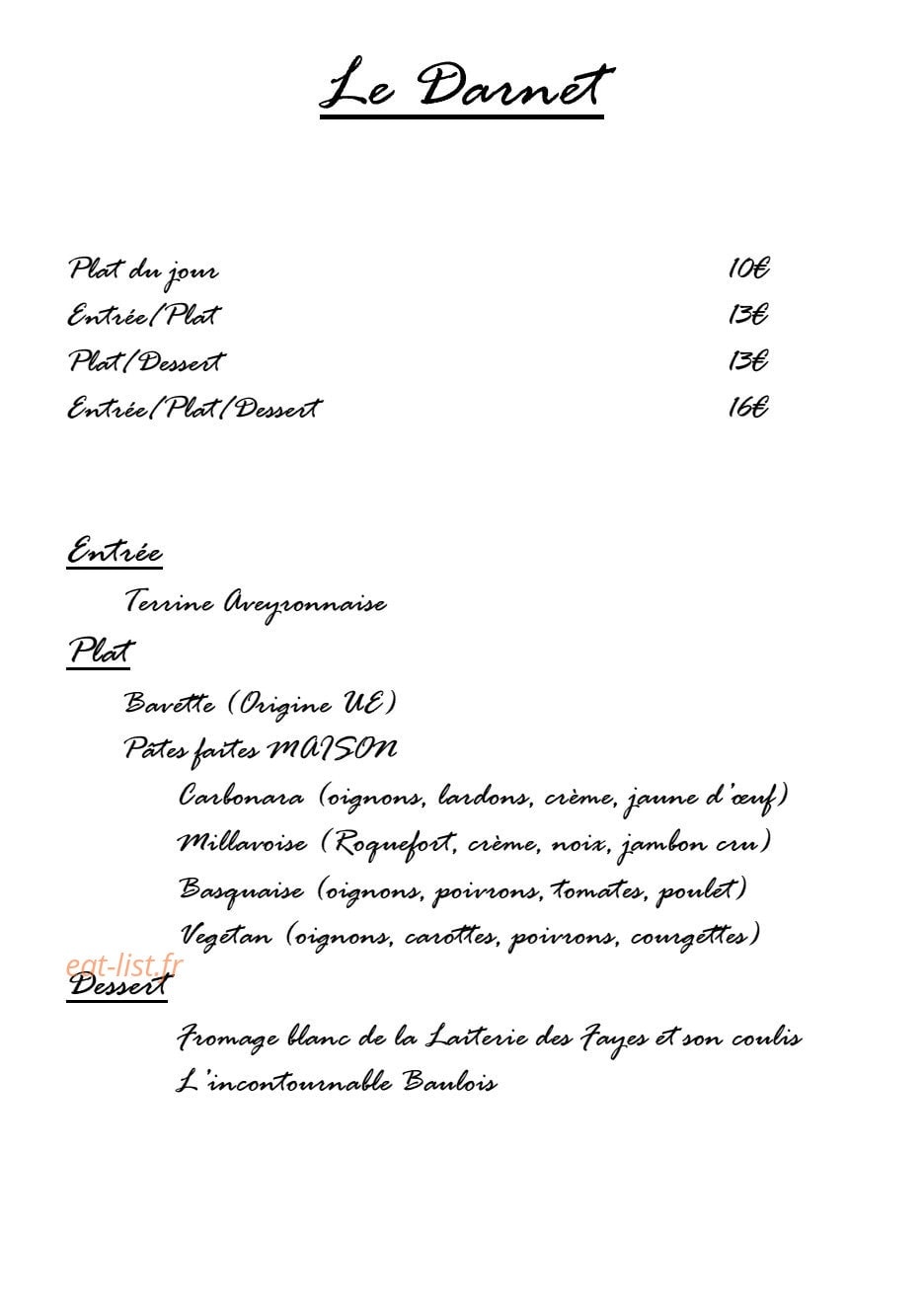 Le Darnet — carte page 1