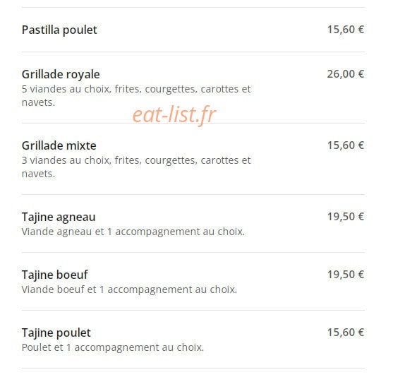 Le délice de Mama — carte page 4