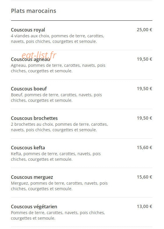 Le délice de Mama — carte page 3