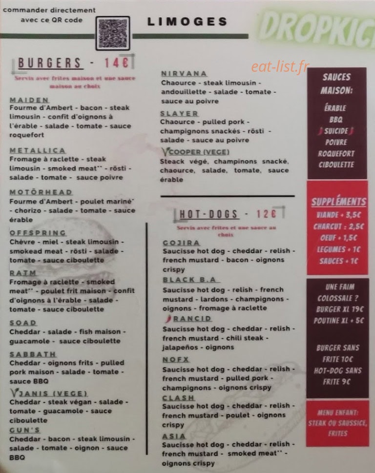 Le Dropkick — carte page 2