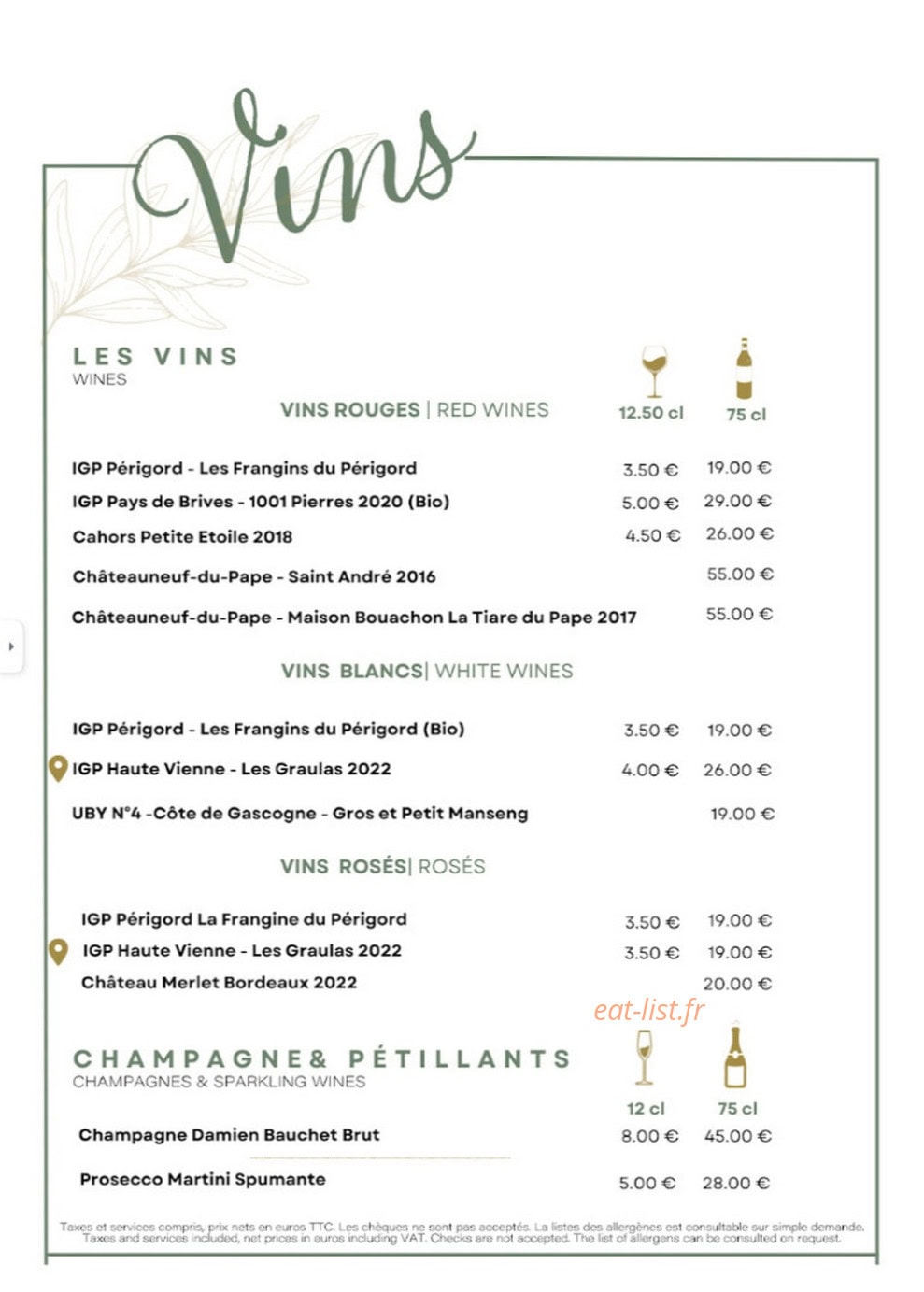 Le Paddock — carte page 5