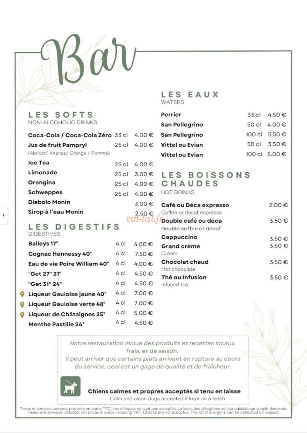 Le Paddock — carte page 4