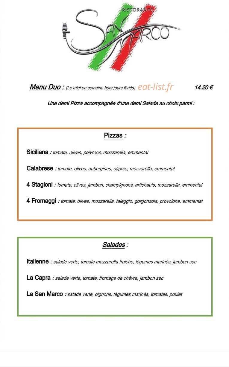 Le San Marco — carte page 12