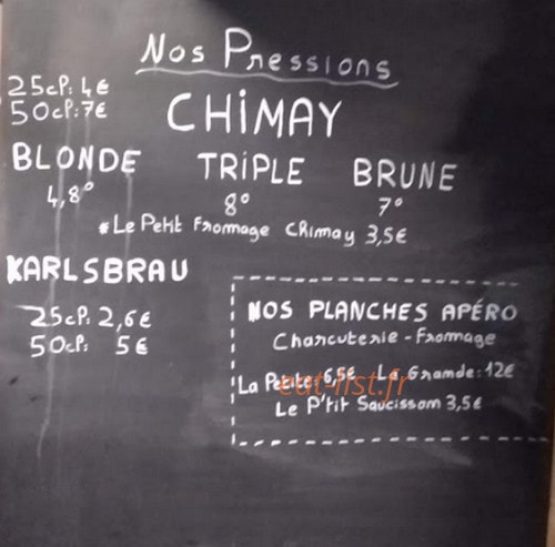 Le Sikaru Beer and Bar — carte page 1