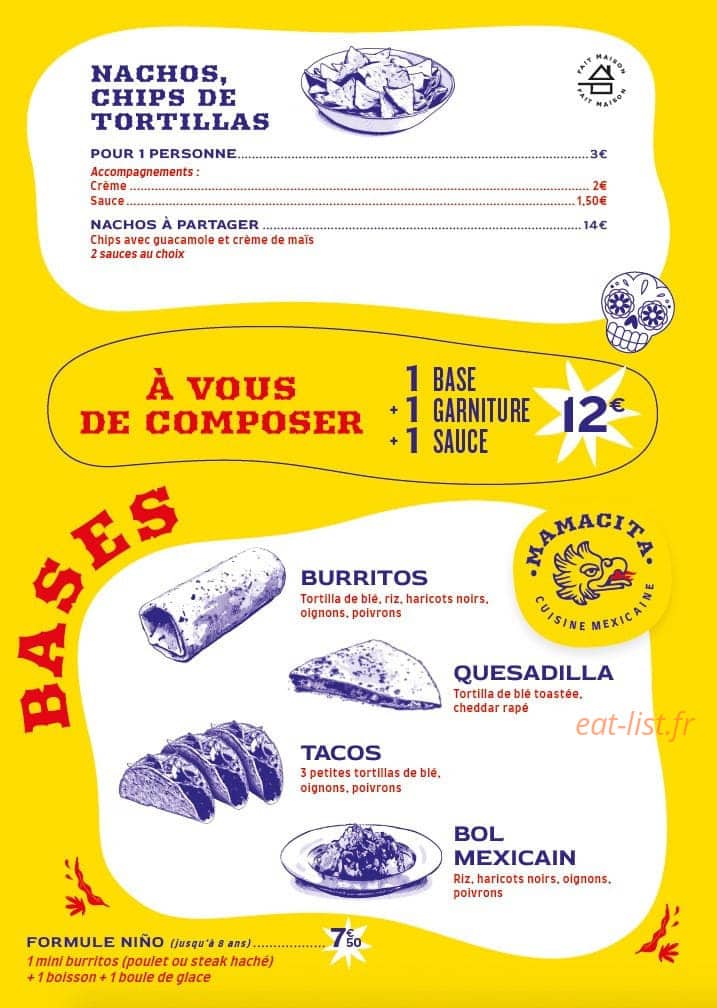 Mamacita — carte page 1