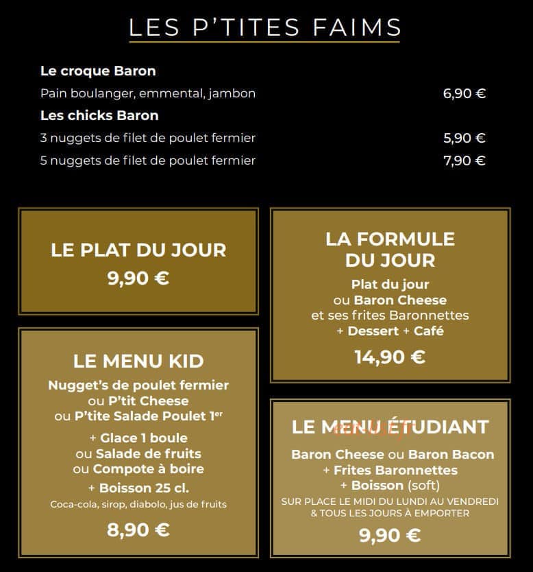 Monsieur le Baron — carte page 3