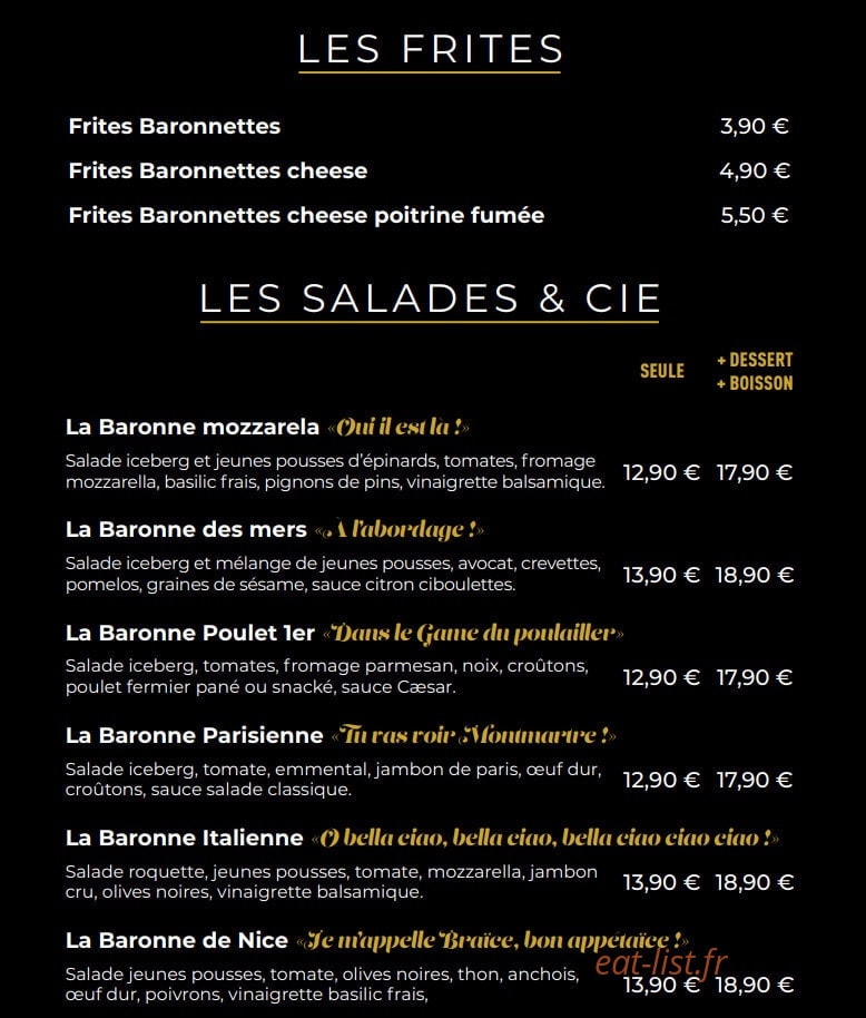Monsieur le Baron — carte page 4
