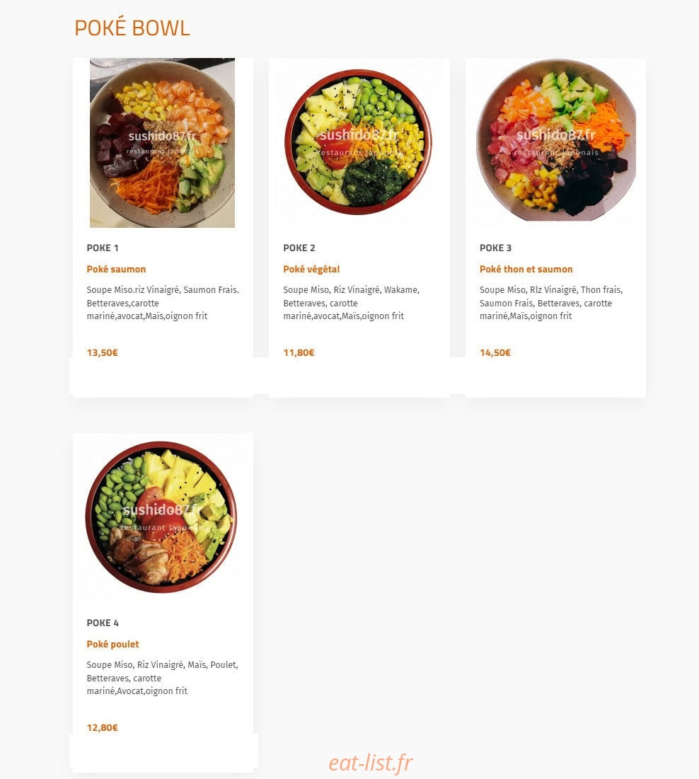 Nouveau Sushi Do — carte page 4