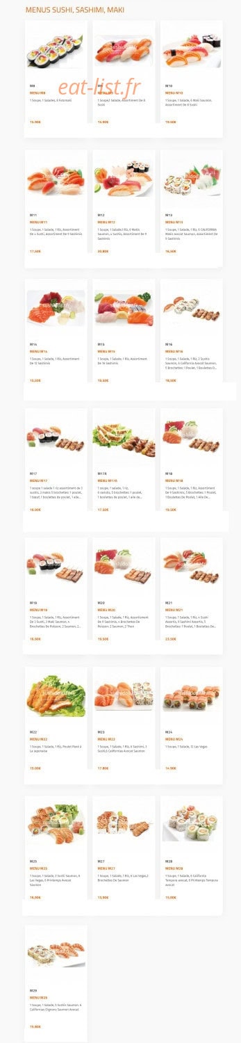 Nouveau Sushi Do — carte page 7