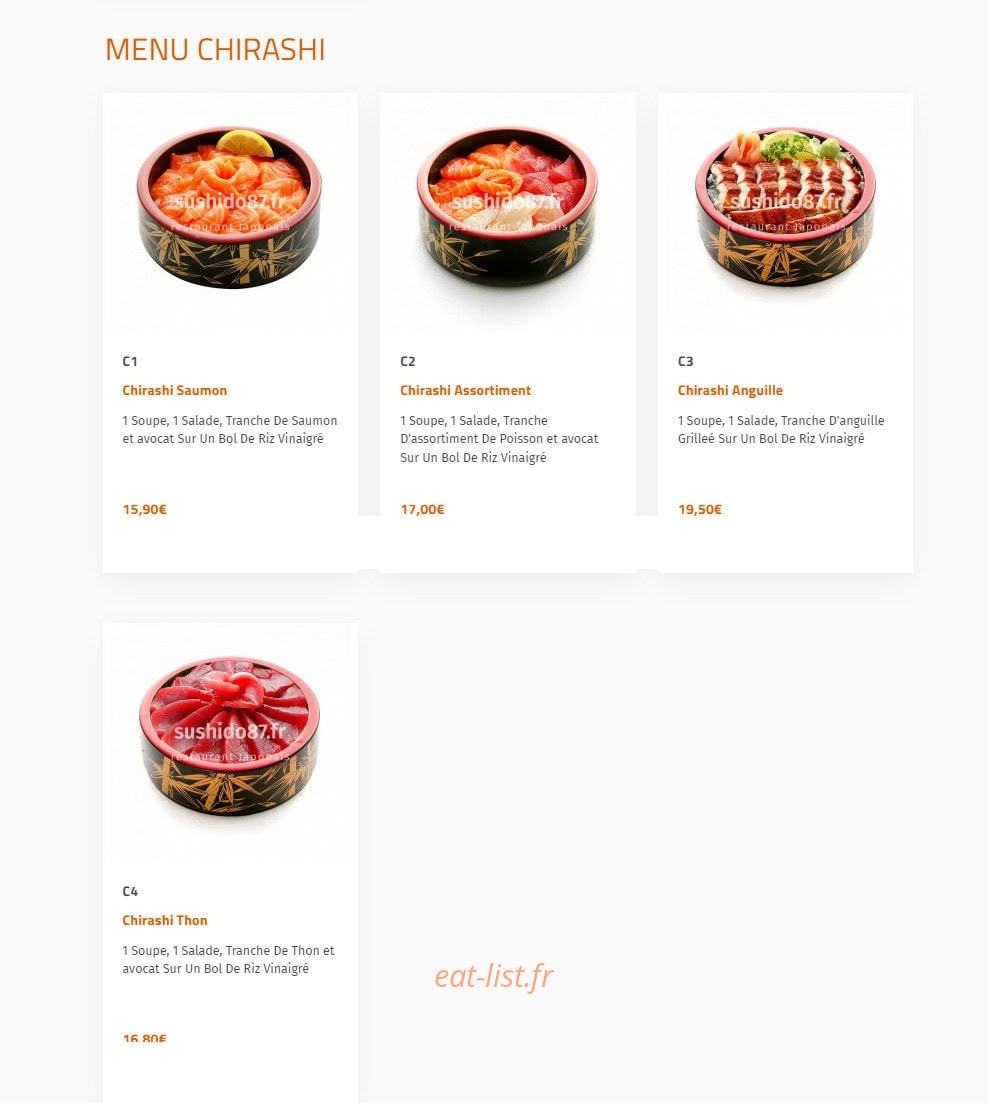 Nouveau Sushi Do — carte page 5