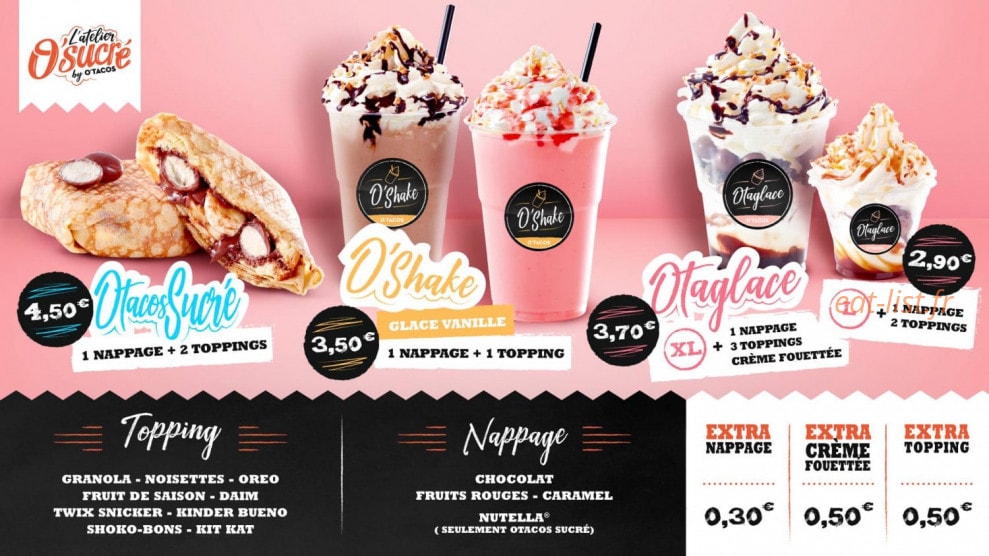O'tacos — carte page 2