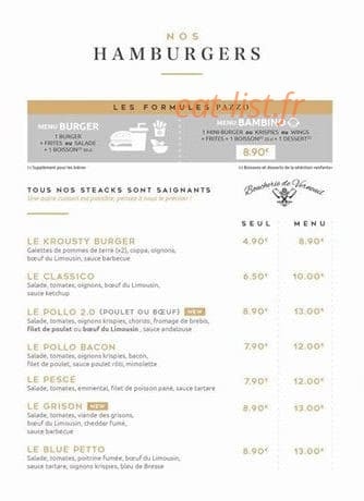Pazzo — carte page 2