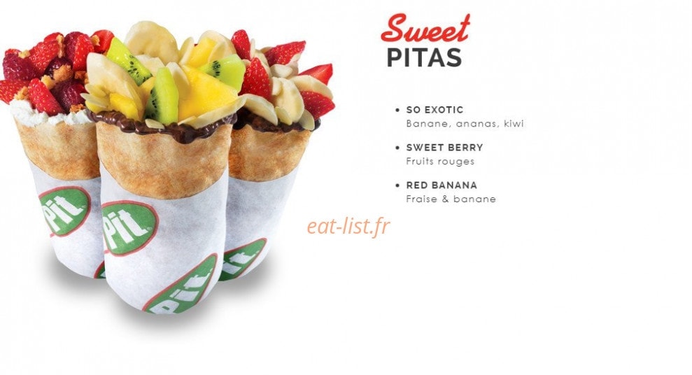 Pita Pit — carte page 3