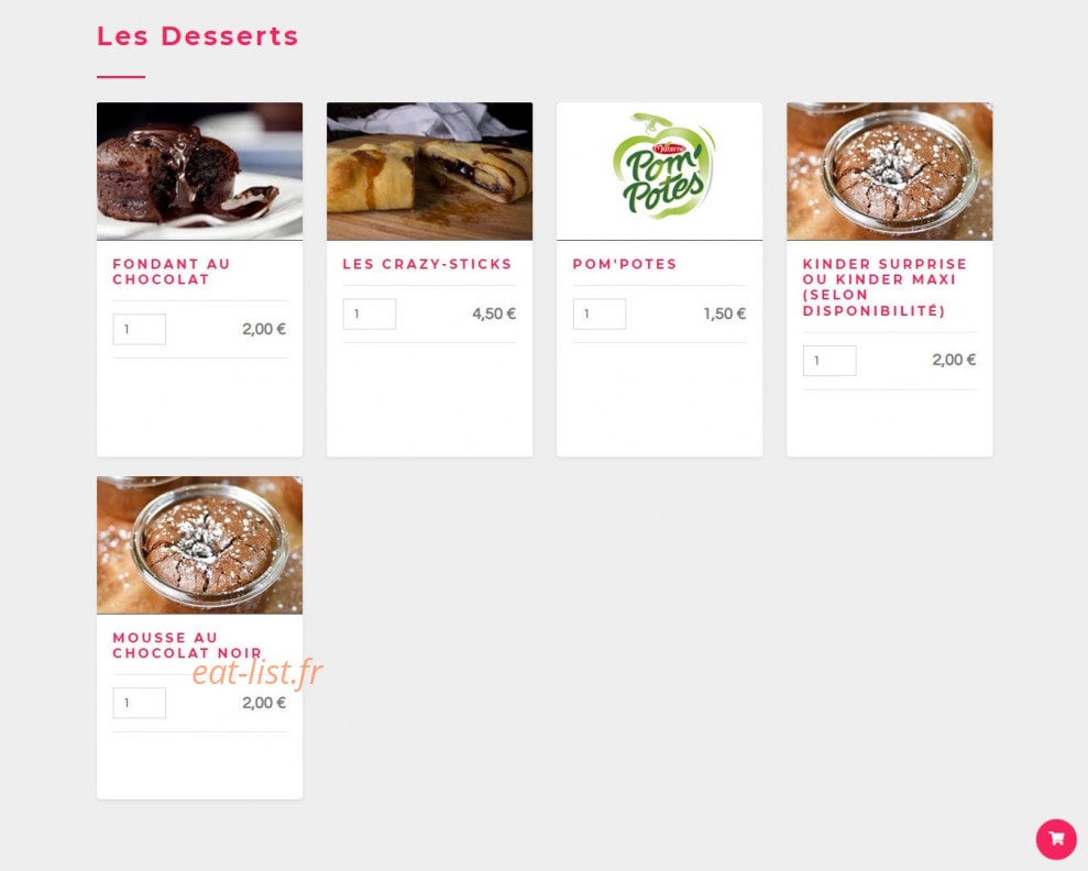 Pizza Carmes — carte page 7