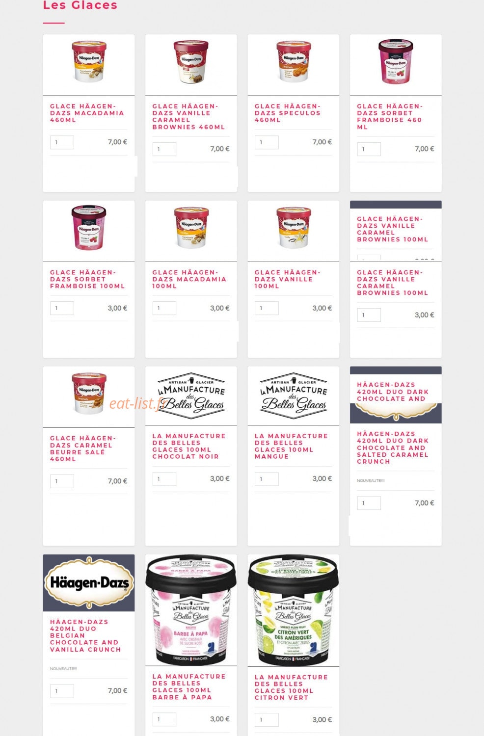 Pizza Carmes — carte page 6