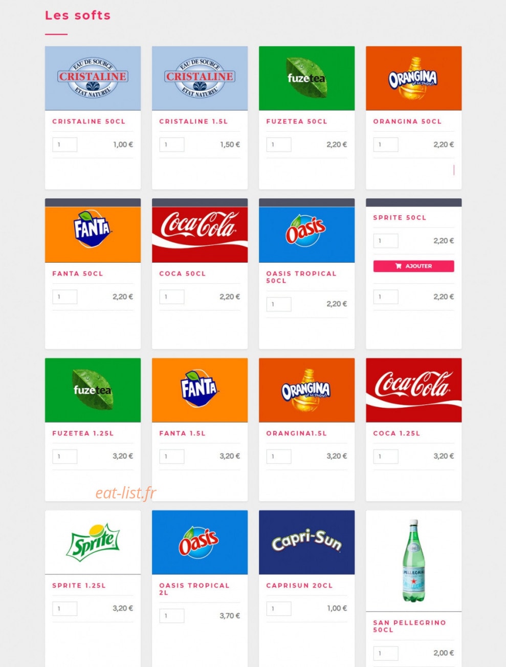 Pizza Carmes — carte page 9
